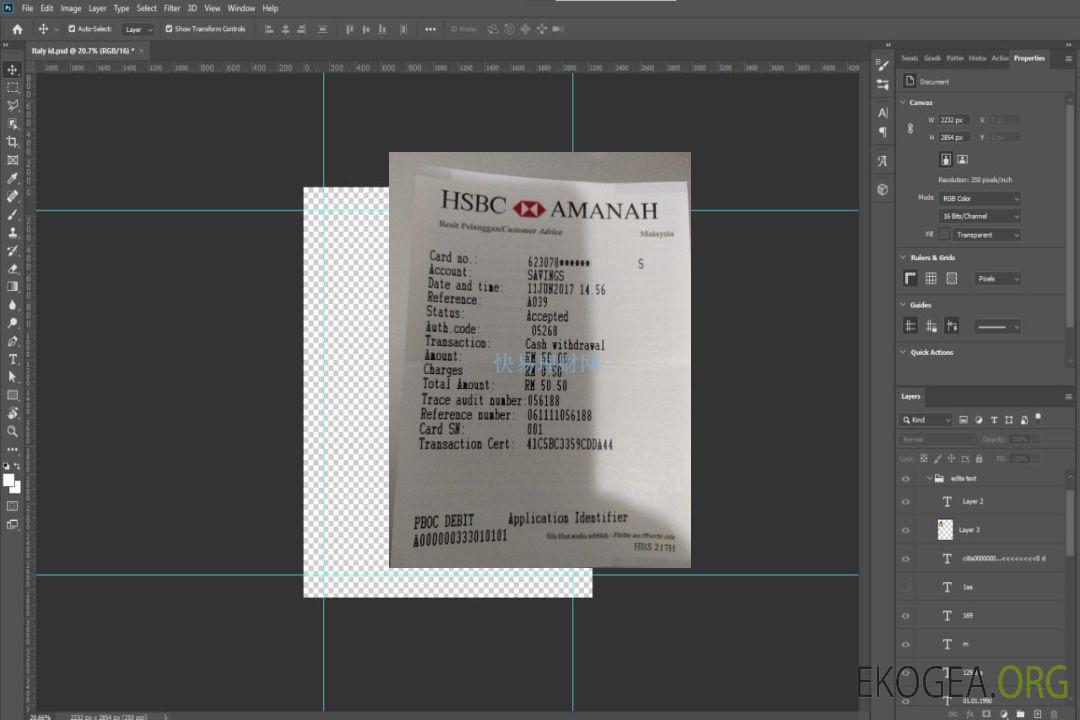 Chèque de paiement HSBC template
